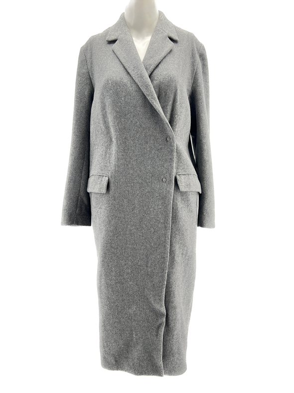 Long manteau gris