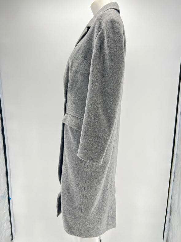 Long manteau gris