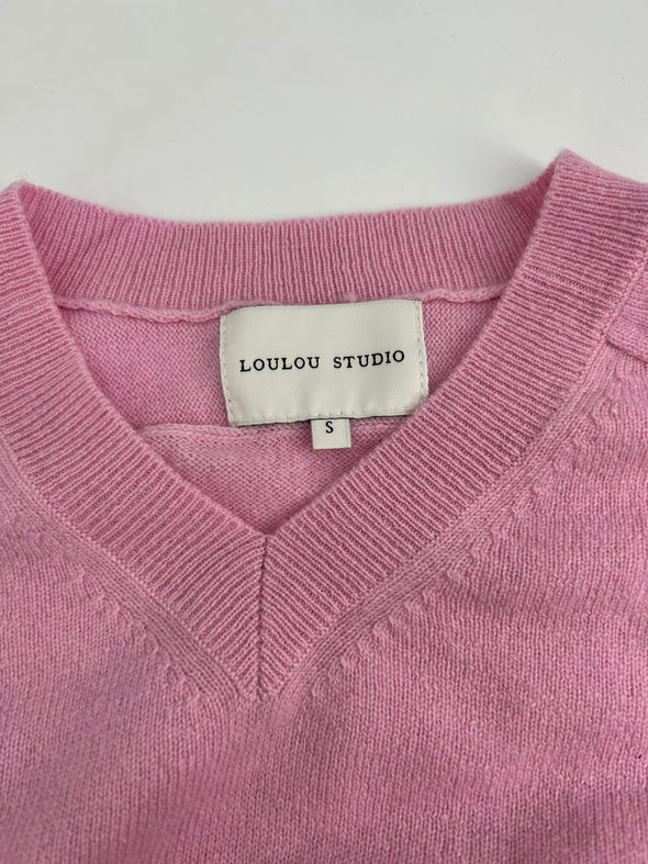 Pull en cachemire rose