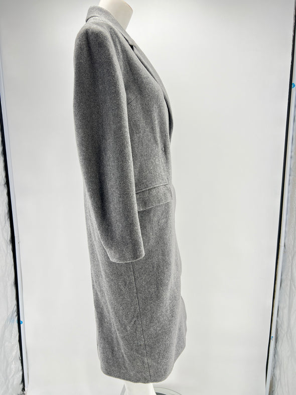 Long manteau gris