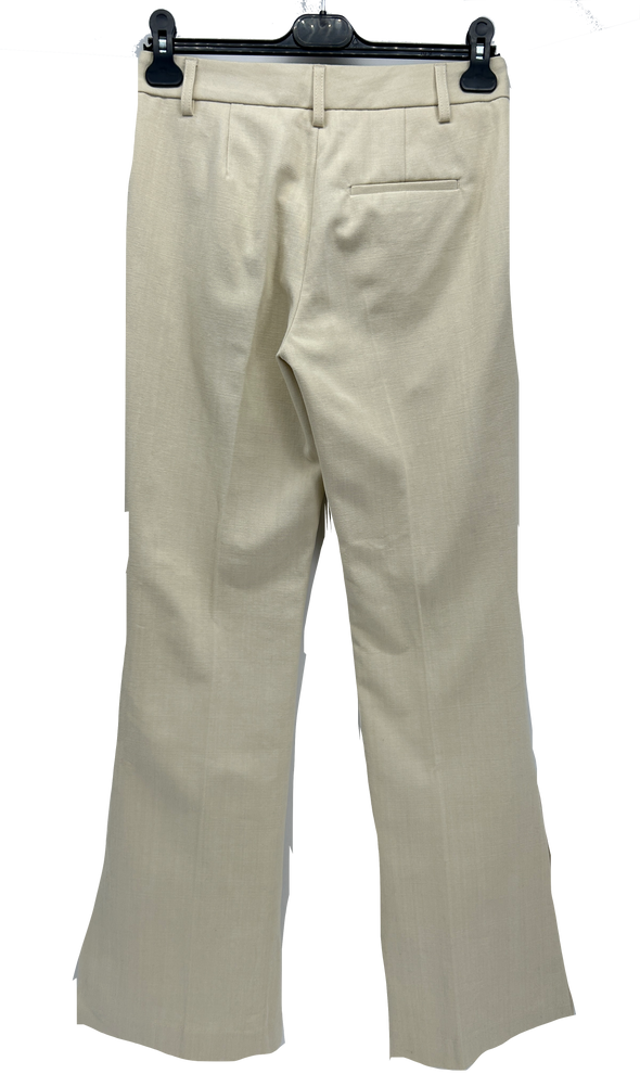 Pantalon beige évasé