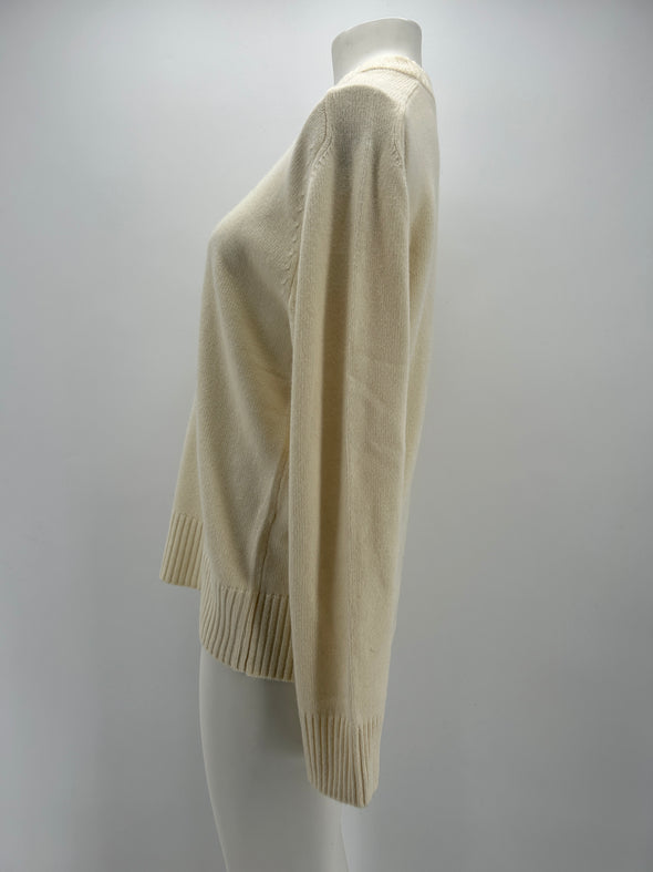 Pull en cachemire écru