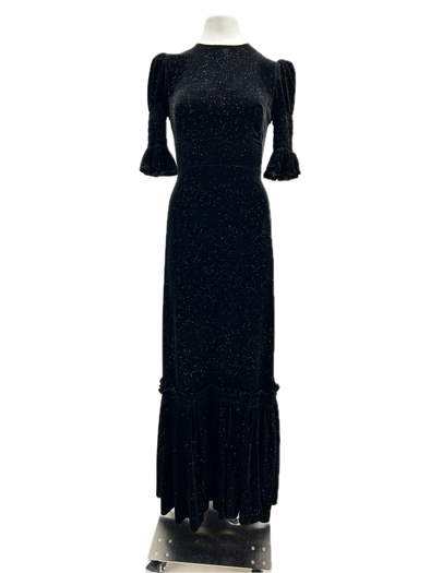 Robe en velours et paillettes