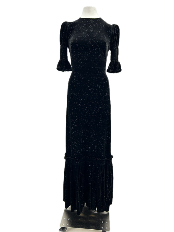 Robe en velours et paillettes