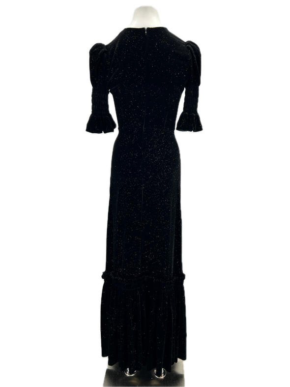 Robe en velours et paillettes