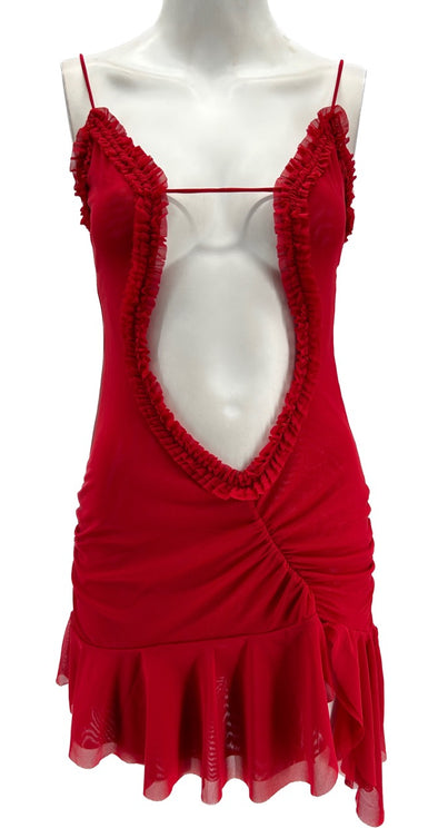 Robe rouge "Mini Fatale"