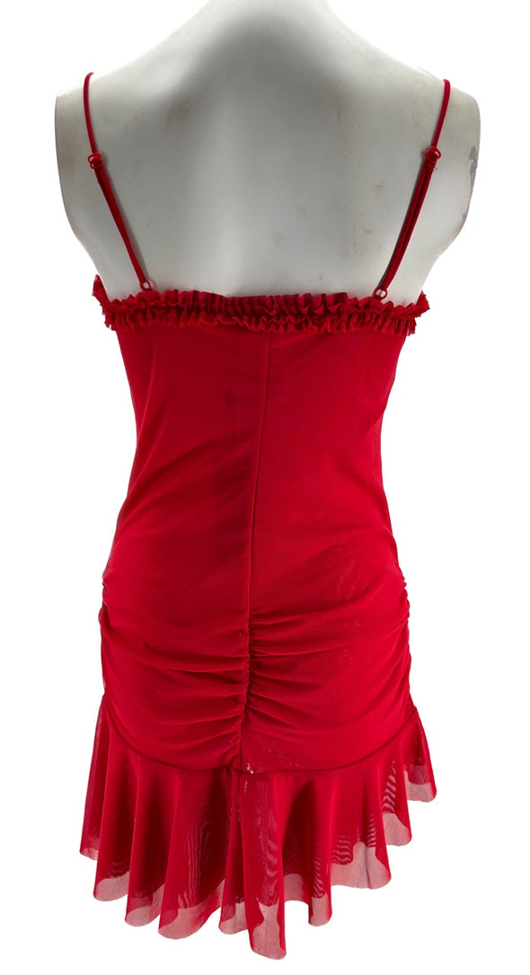 Robe rouge "Mini Fatale"