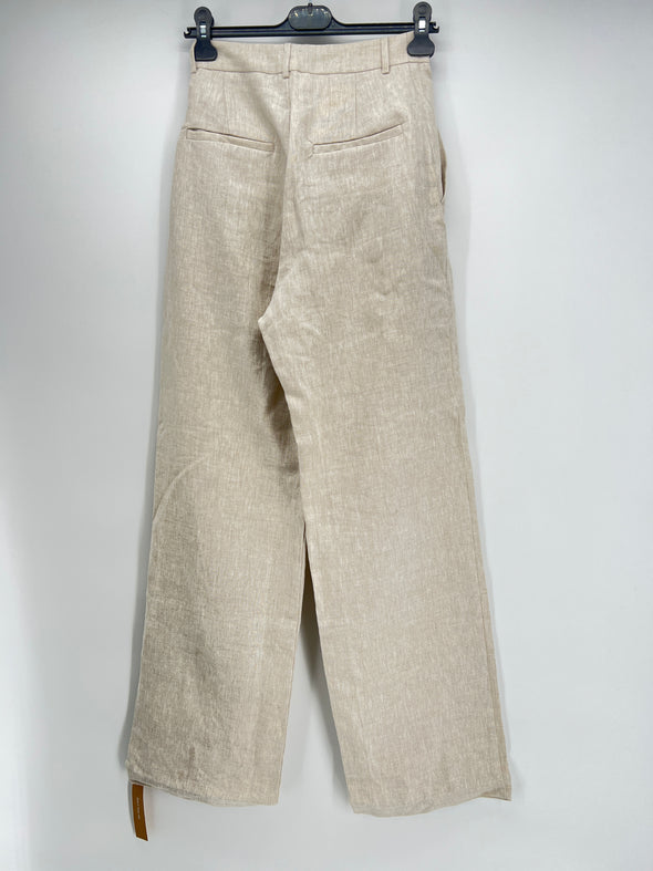 Pantalon en lin beige