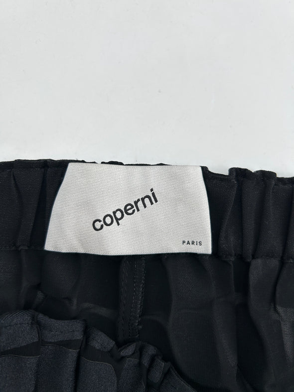 Pantalon noir fluide imprimé