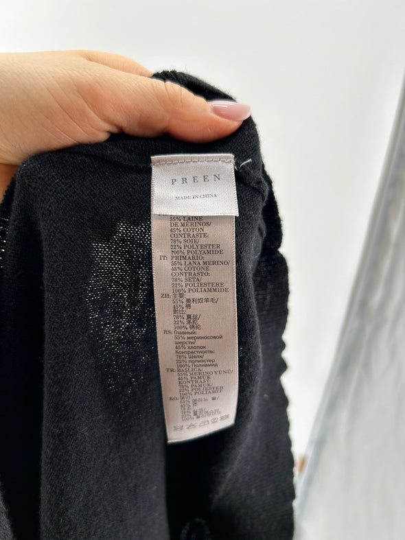Pull en laine noir