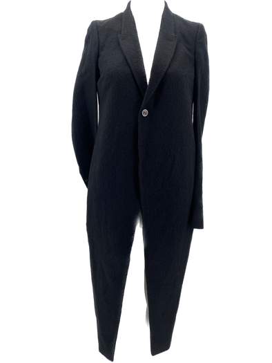 Manteau noir en laine