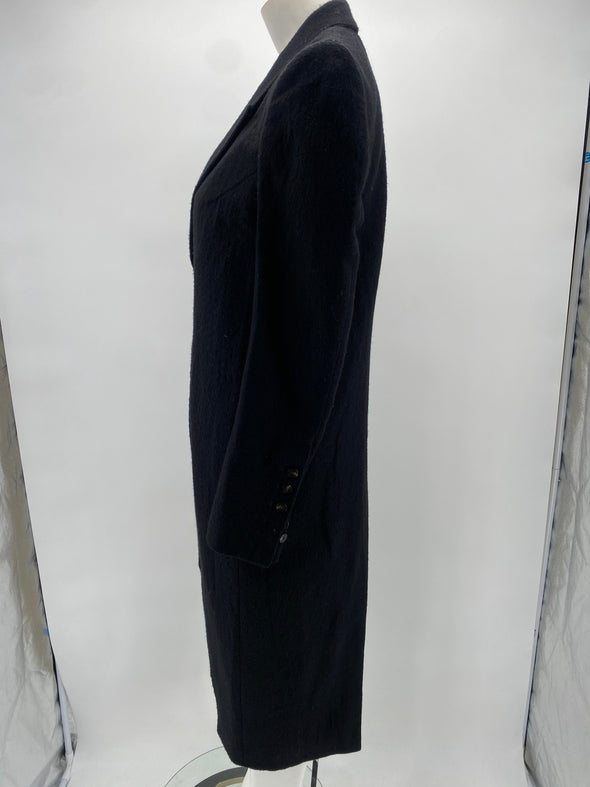 Manteau noir en laine