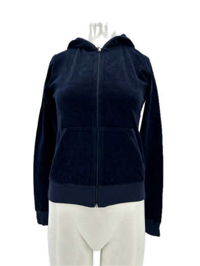 Sweat à capuche en velours