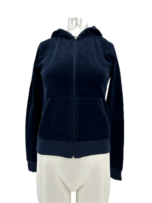 Sweat à capuche en velours
