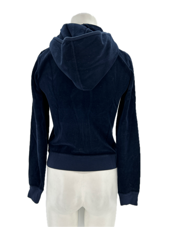 Sweat à capuche en velours