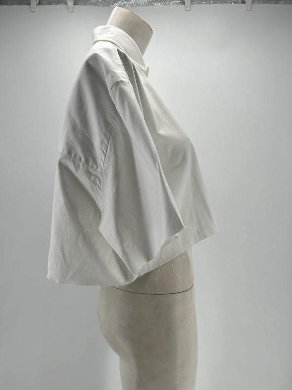 Chemise en coton blanc