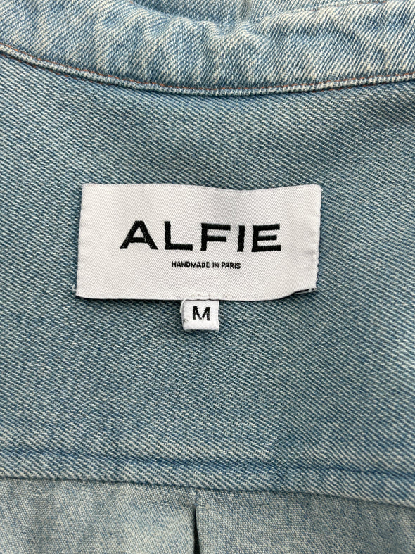 Chemise en denim bleue