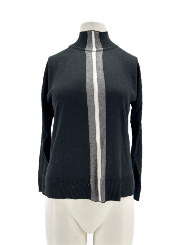 Pull Col roulé noir