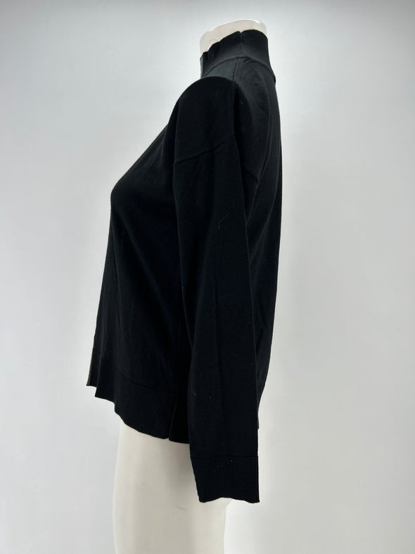 Pull Col roulé noir