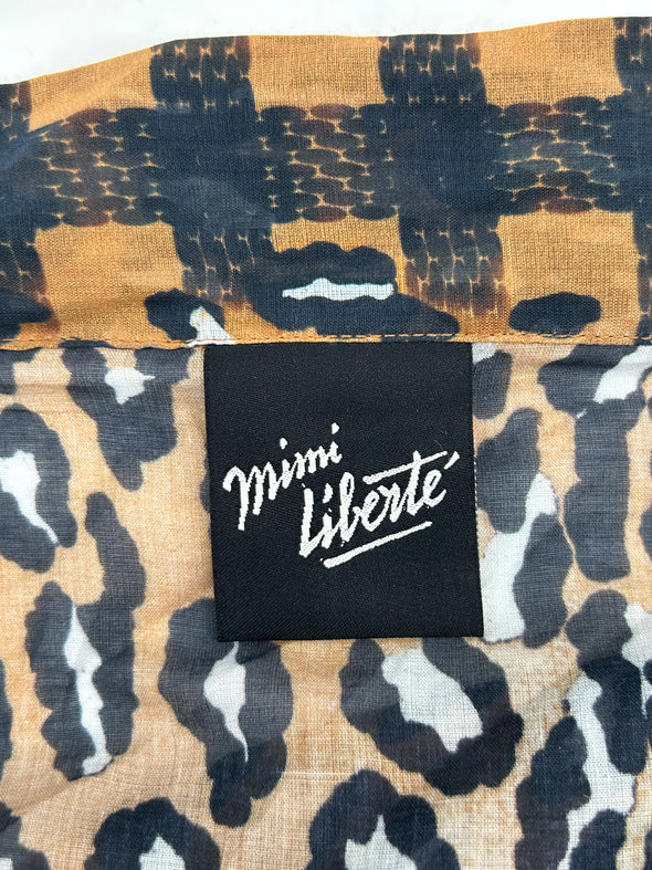Veste fluide à imprimé léopard