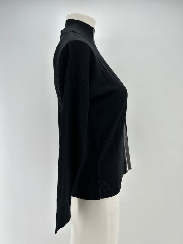 Pull Col roulé noir