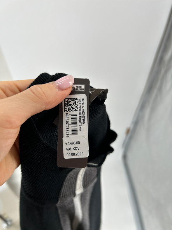 Pull Col roulé noir
