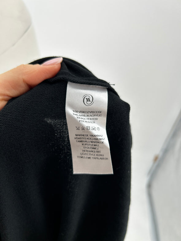 Pull Col roulé noir