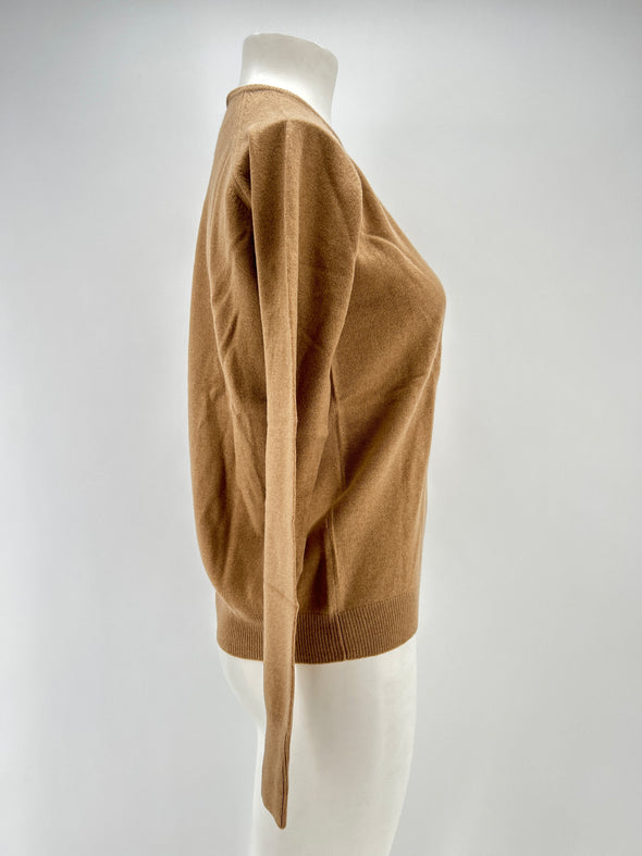 Pull en cachemire marron