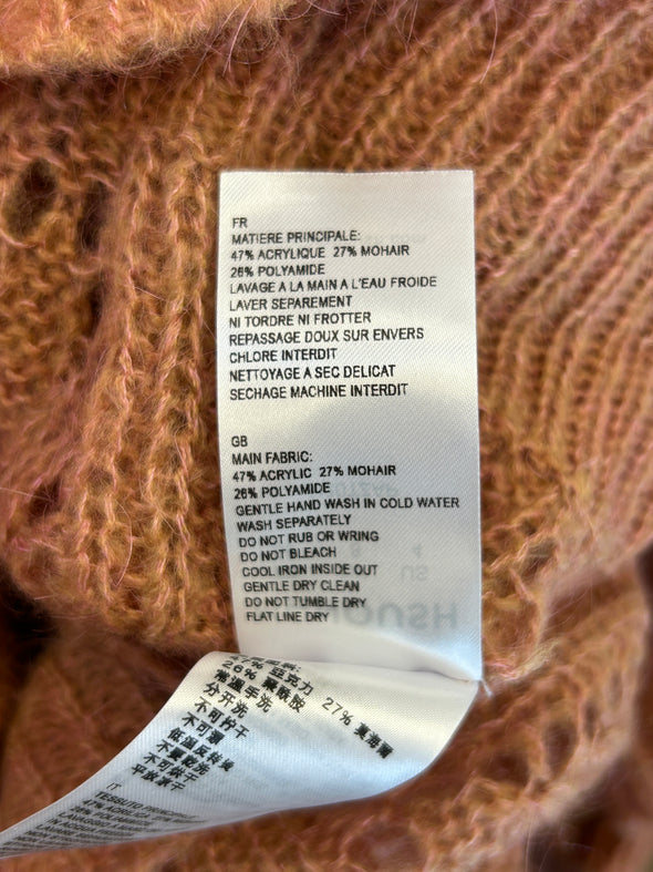 Pull en maille bicolore