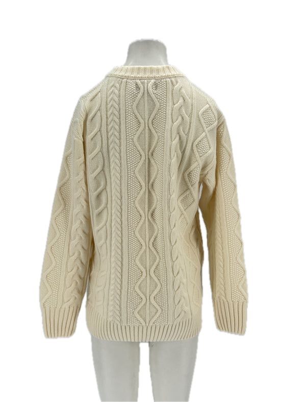 Pull en cachemire crème