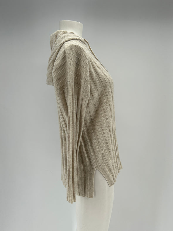 Pull à capuche en cachemire