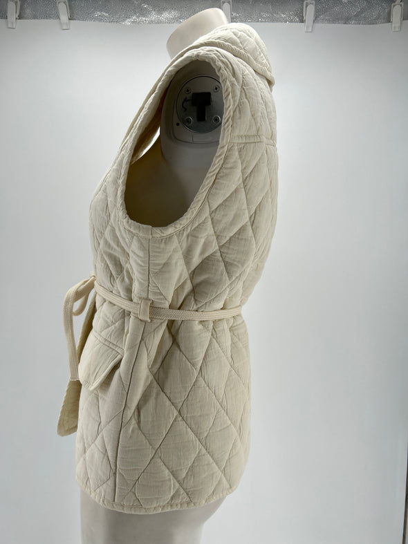 Veste sans manches blanche