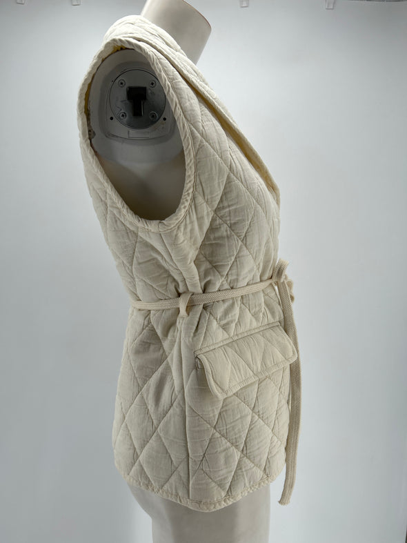 Veste sans manches blanche