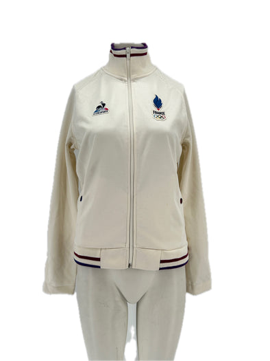 Veste à zip blanc