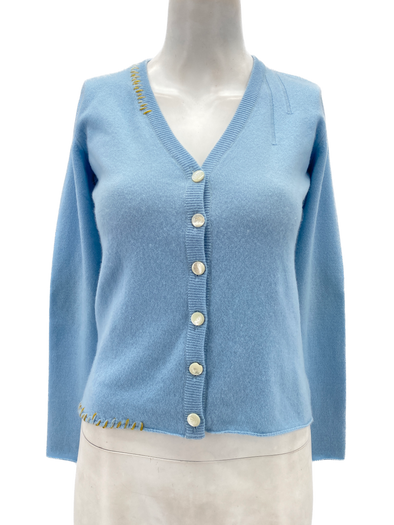 Cardigan bleu ciel
