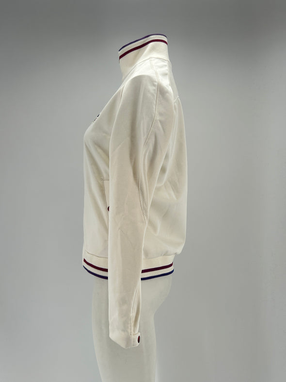 Veste à zip blanc