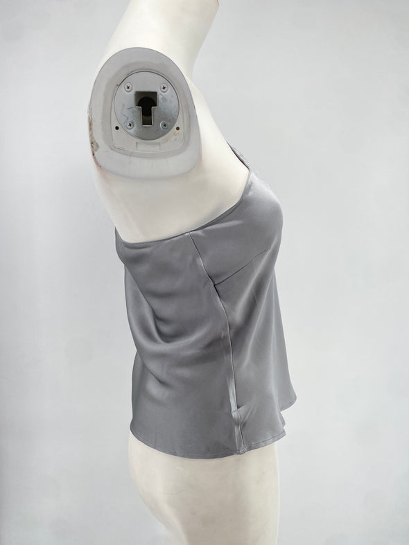 Top en soie asymétrique