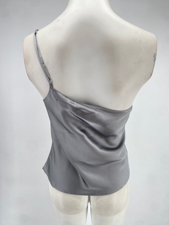 Top en soie asymétrique