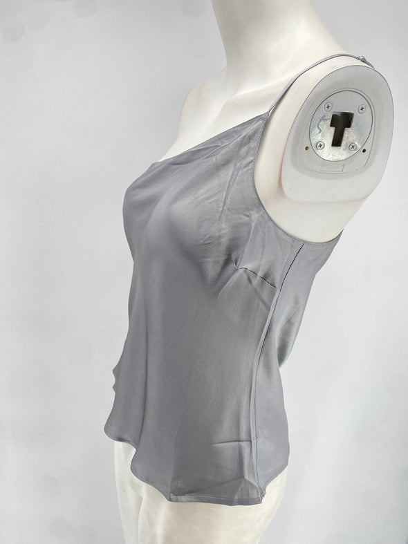 Top en soie asymétrique