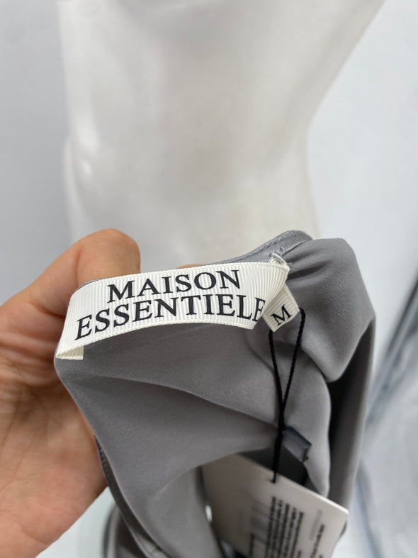 Top en soie asymétrique