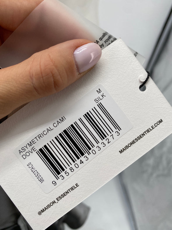 Top en soie asymétrique