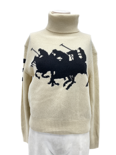 Pull col roulé