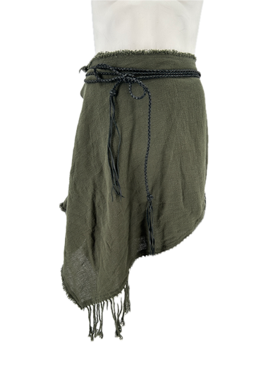 Jupe asymétrique kaki