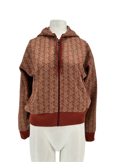 Veste à capuche rouge