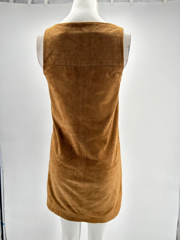 Robe en daim camel