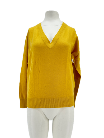 Pull en cachemire jaune