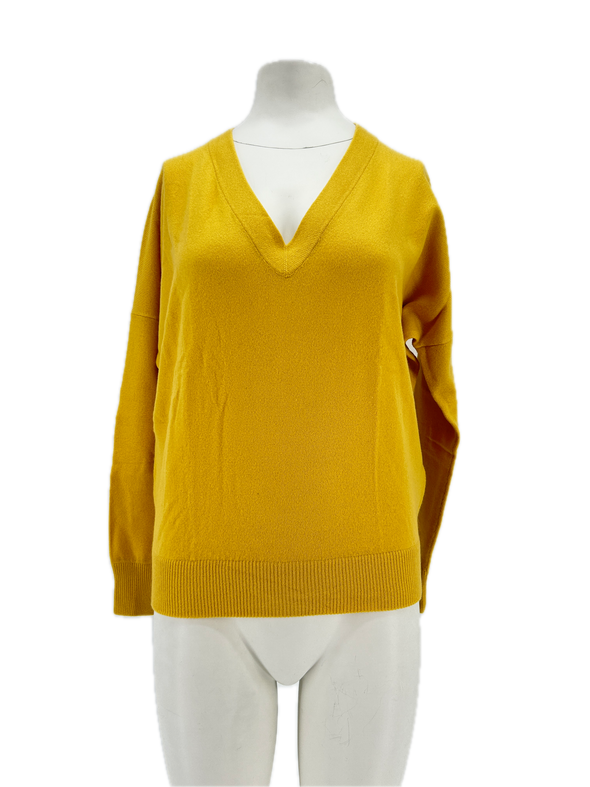 Pull en cachemire jaune