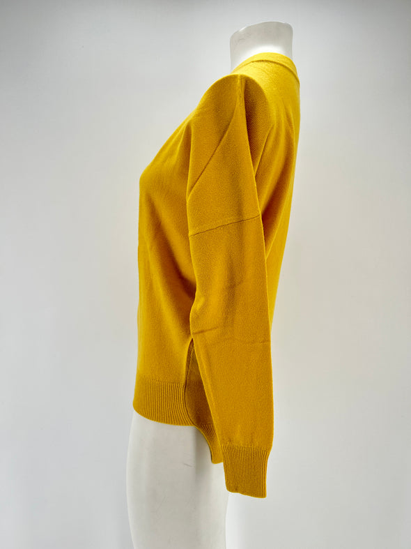 Pull en cachemire jaune