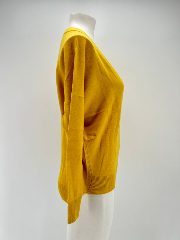 Pull en cachemire jaune