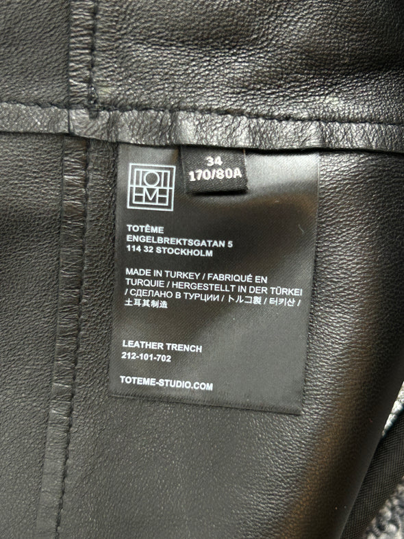 Trench-coat en cuir